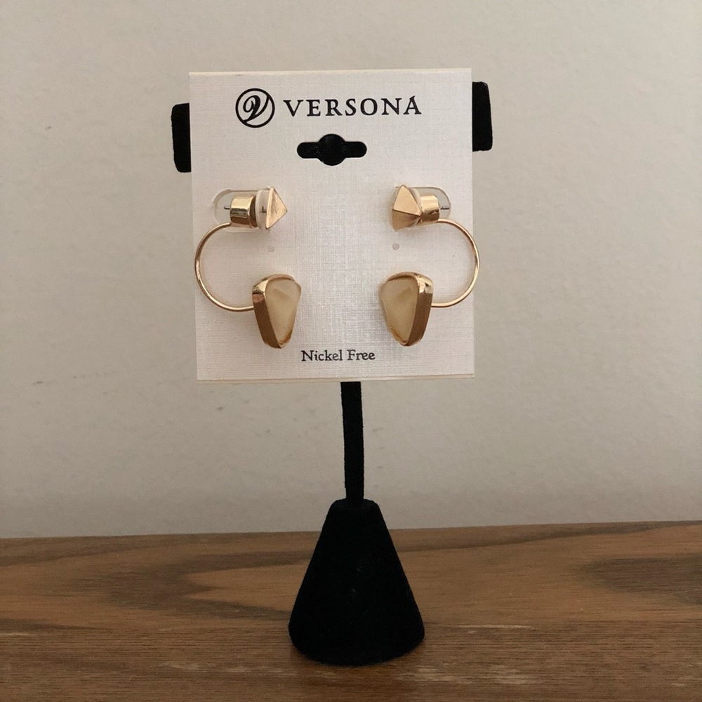 Versona Gold/Cream Earrings